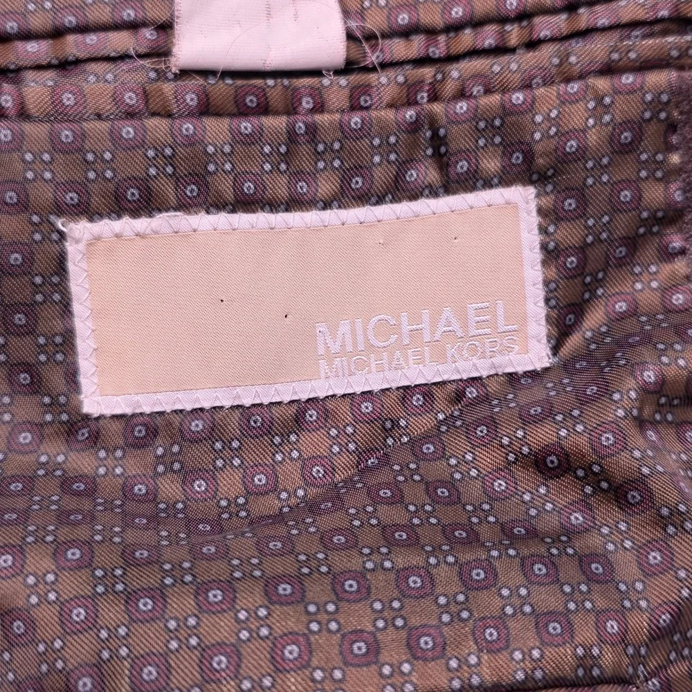 Michael Kors Men's Brown Faux‎ Leather Blazer Sport Coat Size 42L